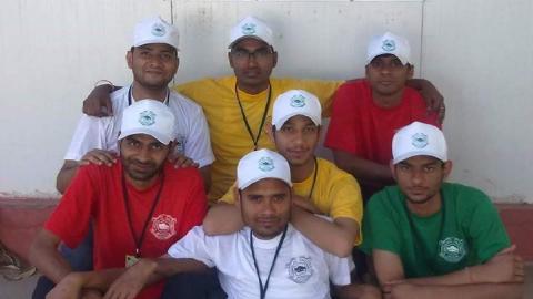 Group photo with friends at Central University of Jharkhand (CUJ)